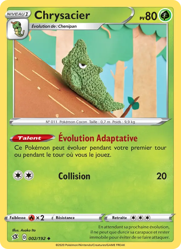 002/192 - Chrysacier – Clash des Rebelles (Carte Pokémon FR à petit prix, à l’unité sur Lorenzone.fr)
