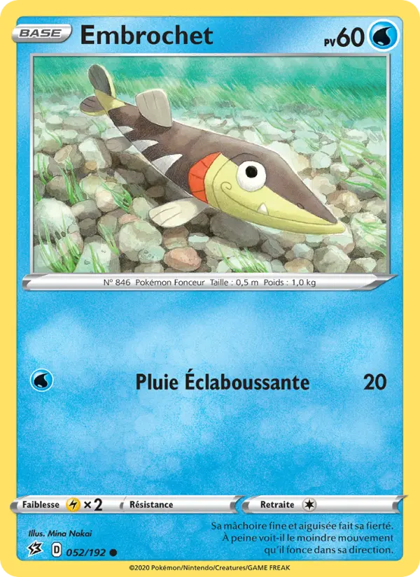 052/192 - Embrochet – Clash des Rebelles (Carte Pokémon FR à petit prix, à l’unité sur Lorenzone.fr)