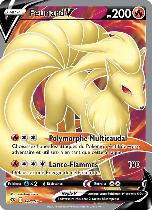 177/192 - Feunard V – Clash des Rebelles (Carte Pokémon FR à petit prix, à l’unité sur Lorenzone.fr)
