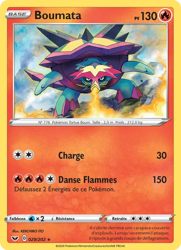 029/202 - Boumata – Épée et Bouclier (Carte Pokémon FR à petit prix, à l’unité sur Lorenzone.fr)