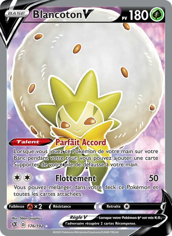 176/192 - Blancoton V – Clash des Rebelles (Carte Pokémon FR à petit prix, à l’unité sur Lorenzone.fr)