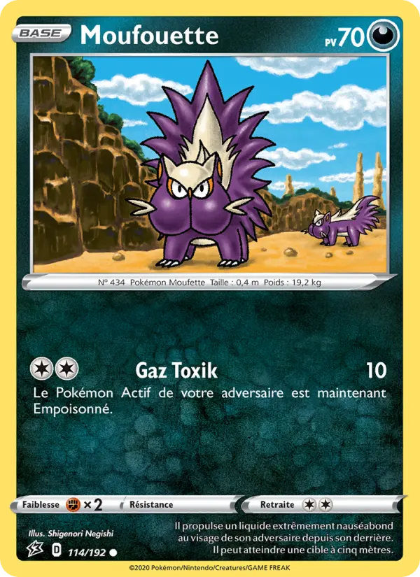114/192 - Moufouette – Clash des Rebelles (Carte Pokémon FR à petit prix, à l’unité sur Lorenzone.fr)