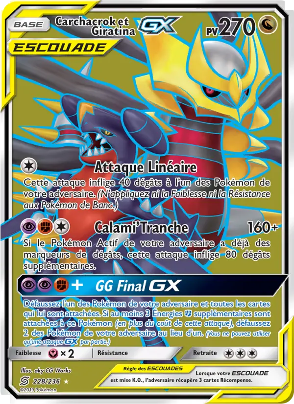 228/236 - Carchacrok et Giratina GX