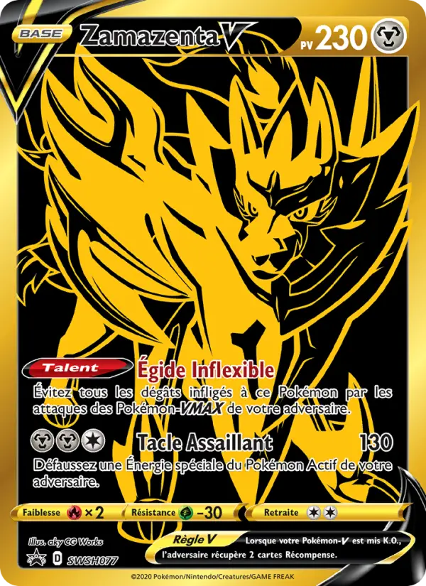 SWSH077/107 - Zamazenta V – Promo SWSH (Carte Pokémon FR à petit prix, à l’unité sur Lorenzone.fr)
