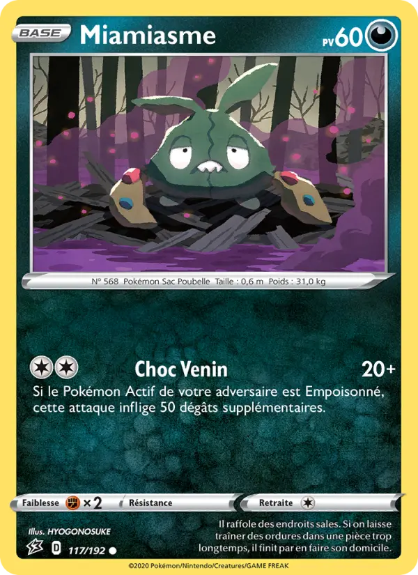 117/192 - Miamiasme – Clash des Rebelles (Carte Pokémon FR à petit prix, à l’unité sur Lorenzone.fr)