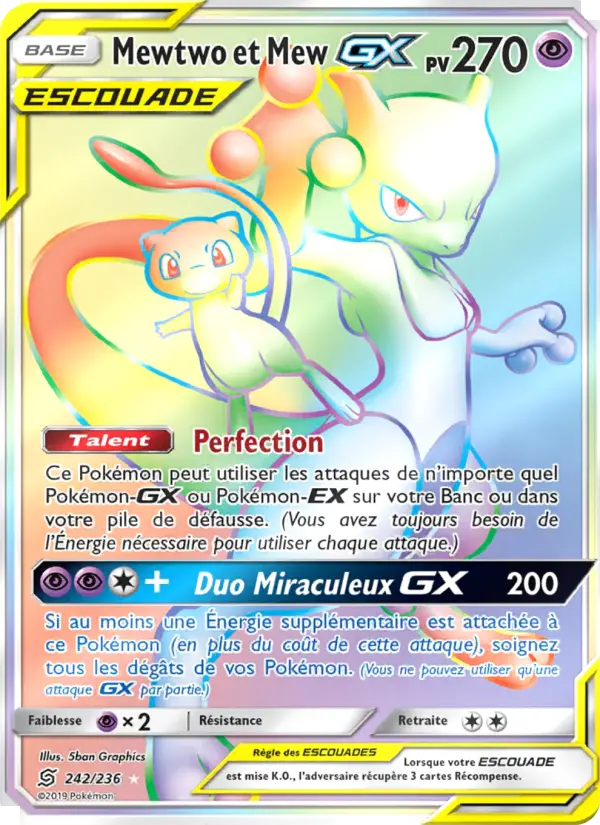 242/236 - Mewtwo et Mew GX