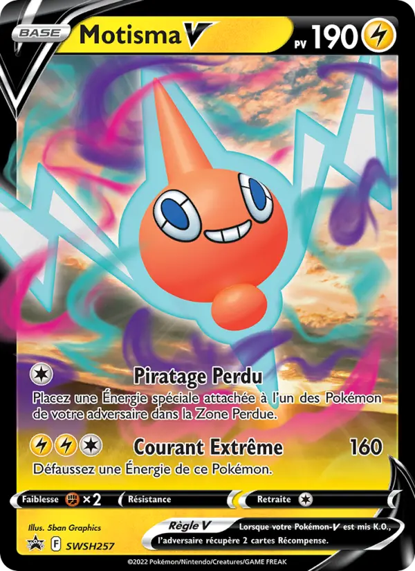 SWSH257/107 - Motisma V – Promo SWSH (Carte Pokémon FR à petit prix, à l’unité sur Lorenzone.fr)
