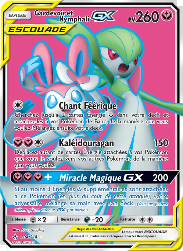204/214 - Gardevoir et Nymphali GX