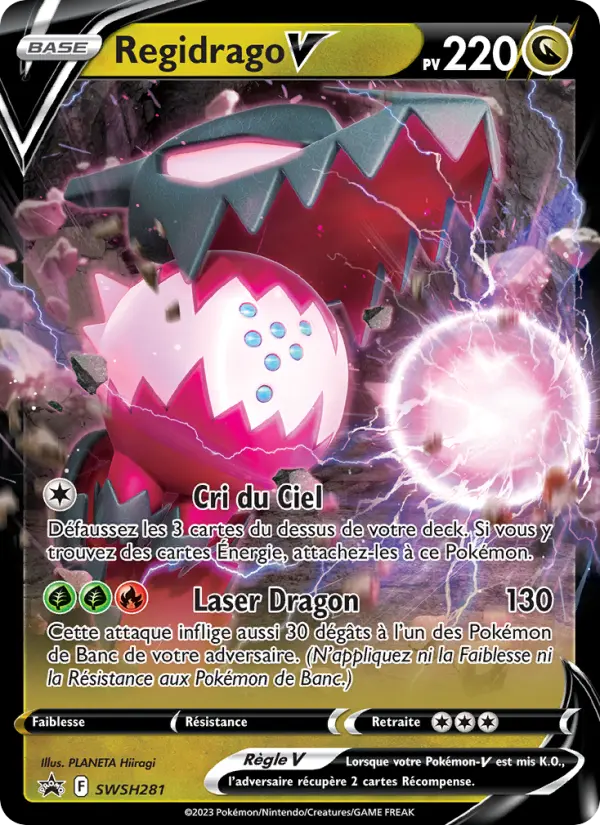SWSH281/107 - Regidrago V – Promo SWSH (Carte Pokémon FR à petit prix, à l’unité sur Lorenzone.fr)