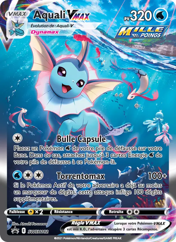 SWSH182/107 - Aquali VMAX – Promo SWSH (Carte Pokémon FR à petit prix, à l’unité sur Lorenzone.fr)