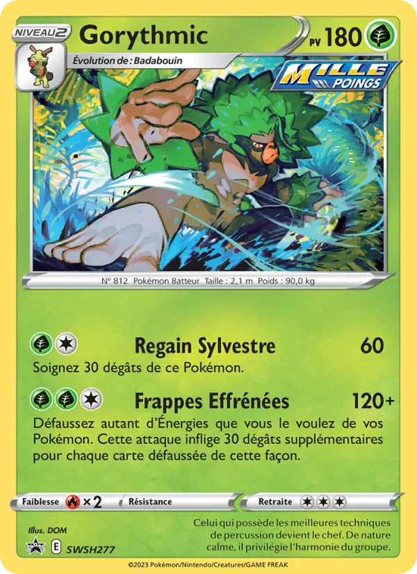 SWSH277/107 - Gorythmic – Promo SWSH (Carte Pokémon FR à petit prix, à l’unité sur Lorenzone.fr)