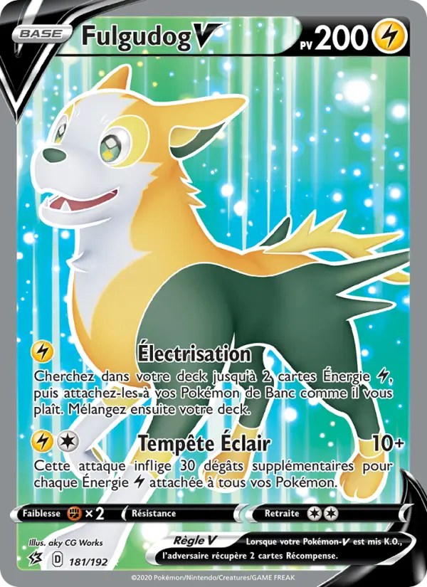 181/192 - Fulgudog V – Clash des Rebelles (Carte Pokémon FR à petit prix, à l’unité sur Lorenzone.fr)