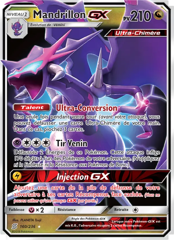 160/236 - Mandrillon GX