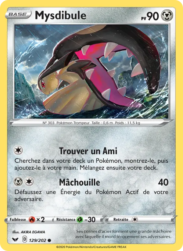129/202 - Mysdibule – Épée et Bouclier (Carte Pokémon FR à petit prix, à l’unité sur Lorenzone.fr)
