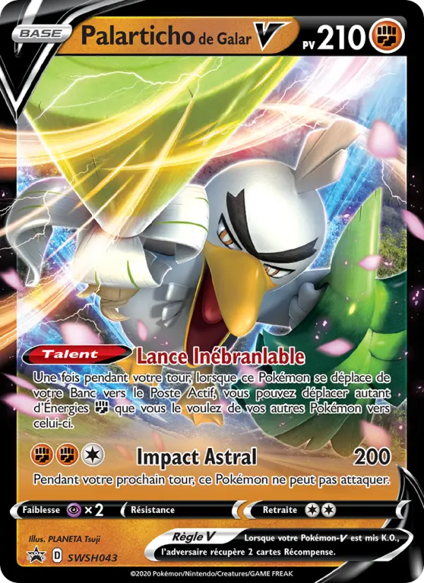 SWSH043/107 - Palarticho de Galar V – Promo SWSH (Carte Pokémon FR à petit prix, à l’unité sur Lorenzone.fr)