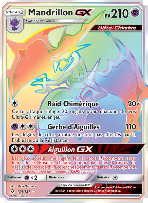 134/131 - Mandrillon GX