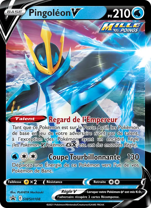 SWSH108/107 - Pingoléon V – Promo SWSH (Carte Pokémon FR à petit prix, à l’unité sur Lorenzone.fr)