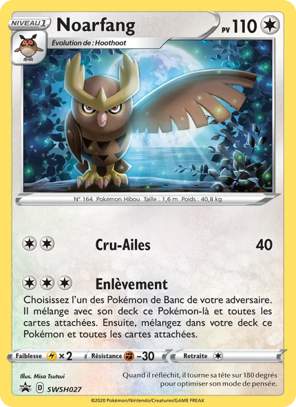 SWSH027/107 - Noarfang – Promo SWSH (Carte Pokémon FR à petit prix, à l’unité sur Lorenzone.fr)