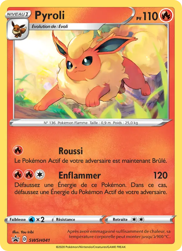 SWSH041/107 - Pyroli – Promo SWSH (Carte Pokémon FR à petit prix, à l’unité sur Lorenzone.fr)