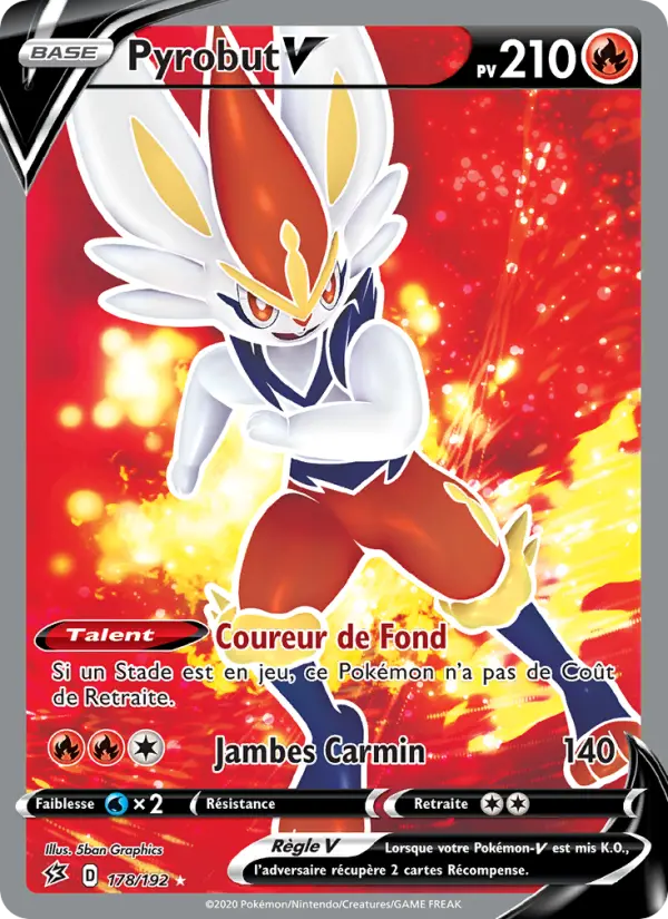 178/192 - Pyrobut V – Clash des Rebelles (Carte Pokémon FR à petit prix, à l’unité sur Lorenzone.fr)
