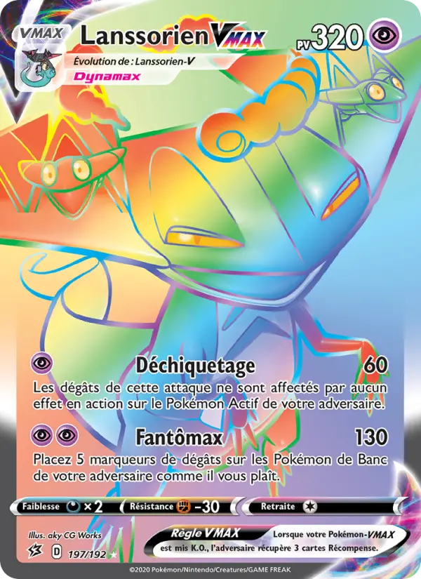 197/192 - Lanssorien VMAX – Clash des Rebelles (Carte Pokémon FR à petit prix, à l’unité sur Lorenzone.fr)