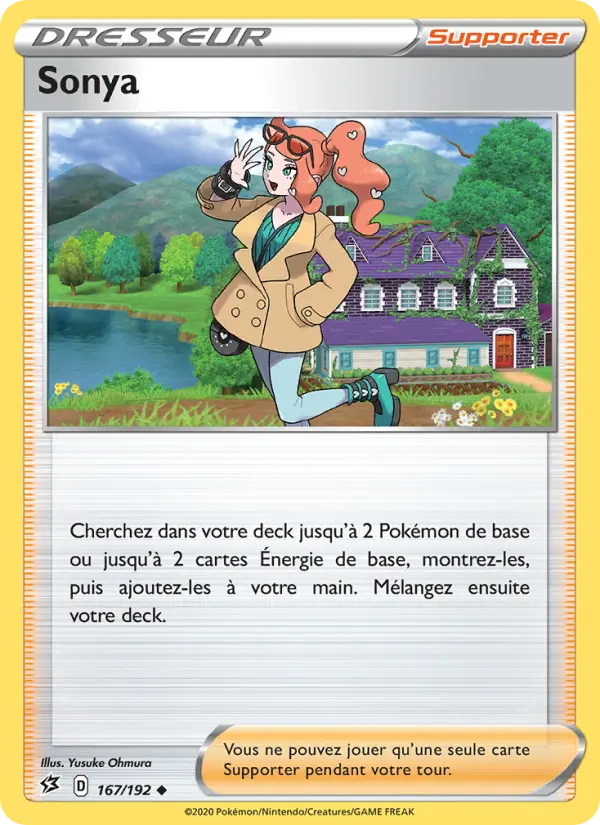 167/192 - Sonya – Clash des Rebelles (Carte Pokémon FR à petit prix, à l’unité sur Lorenzone.fr)