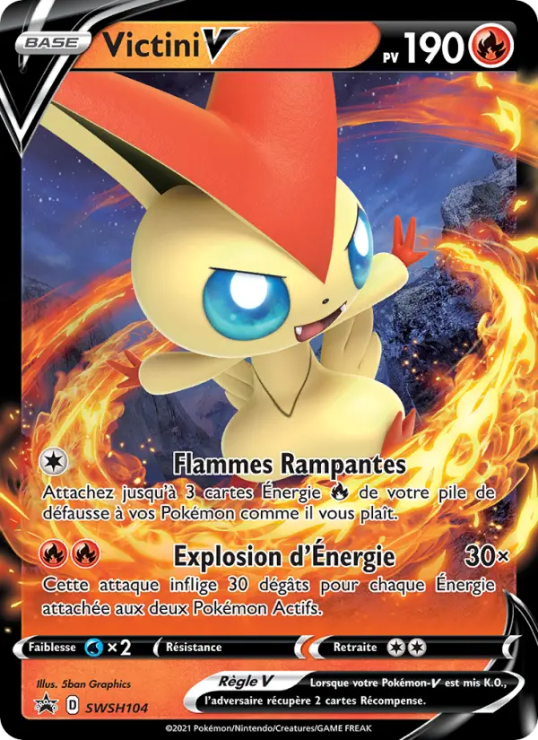 SWSH104/107 - Victini V – Promo SWSH (Carte Pokémon FR à petit prix, à l’unité sur Lorenzone.fr)