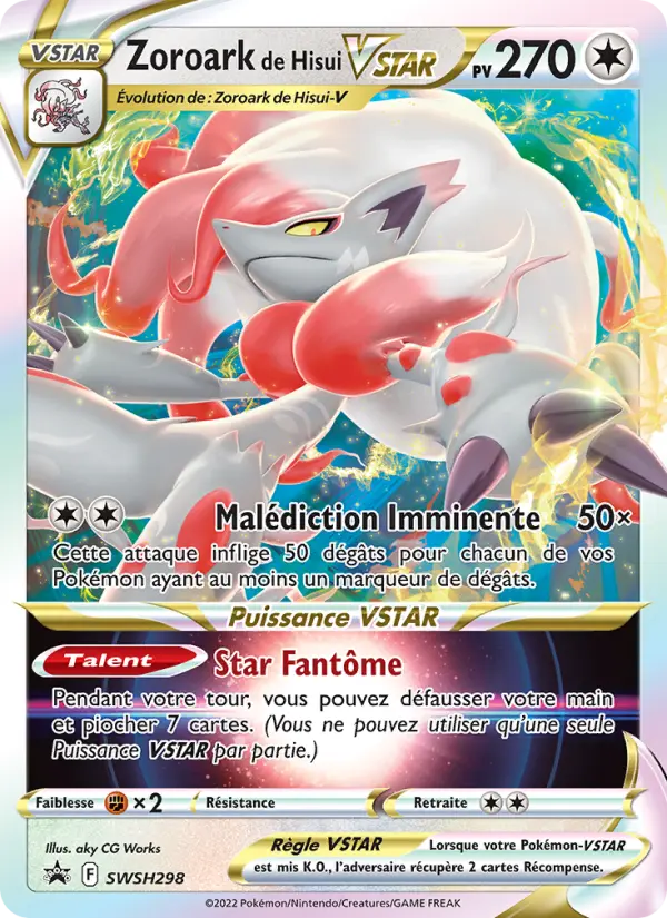 SWSH298/107 - Zoroark de Hisui VSTAR – Promo SWSH (Carte Pokémon FR à petit prix, à l’unité sur Lorenzone.fr)