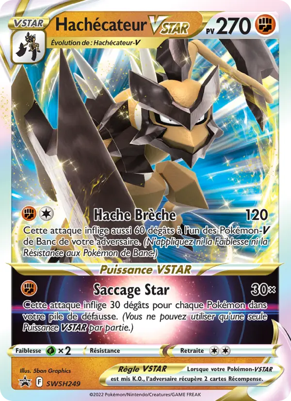 SWSH249/107 - Hachécateur VSTAR – Promo SWSH (Carte Pokémon FR à petit prix, à l’unité sur Lorenzone.fr)