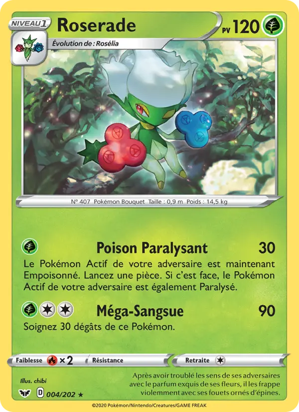 004/202 - Roserade – Épée et Bouclier (Carte Pokémon FR à petit prix, à l’unité sur Lorenzone.fr)