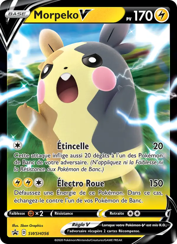 SWSH056/107 - Morpeko V – Promo SWSH (Carte Pokémon FR à petit prix, à l’unité sur Lorenzone.fr)