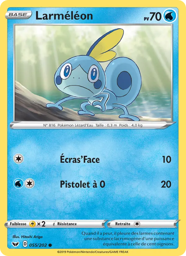 055/202 - Larméléon – Épée et Bouclier (Carte Pokémon FR à petit prix, à l’unité sur Lorenzone.fr)