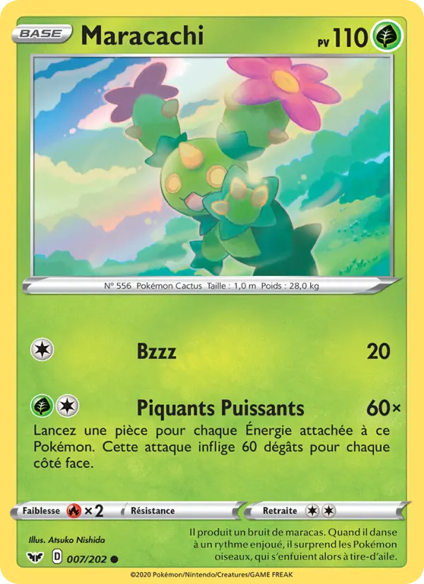 007/202 - Maracachi – Épée et Bouclier (Carte Pokémon FR à petit prix, à l’unité sur Lorenzone.fr)