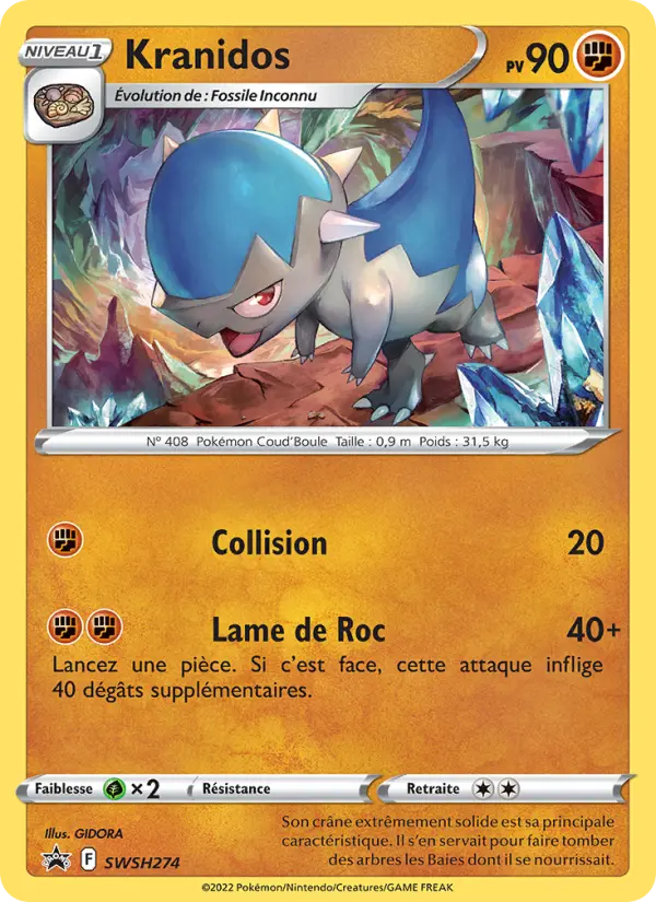 SWSH274/107 - Kranidos – Promo SWSH (Carte Pokémon FR à petit prix, à l’unité sur Lorenzone.fr)