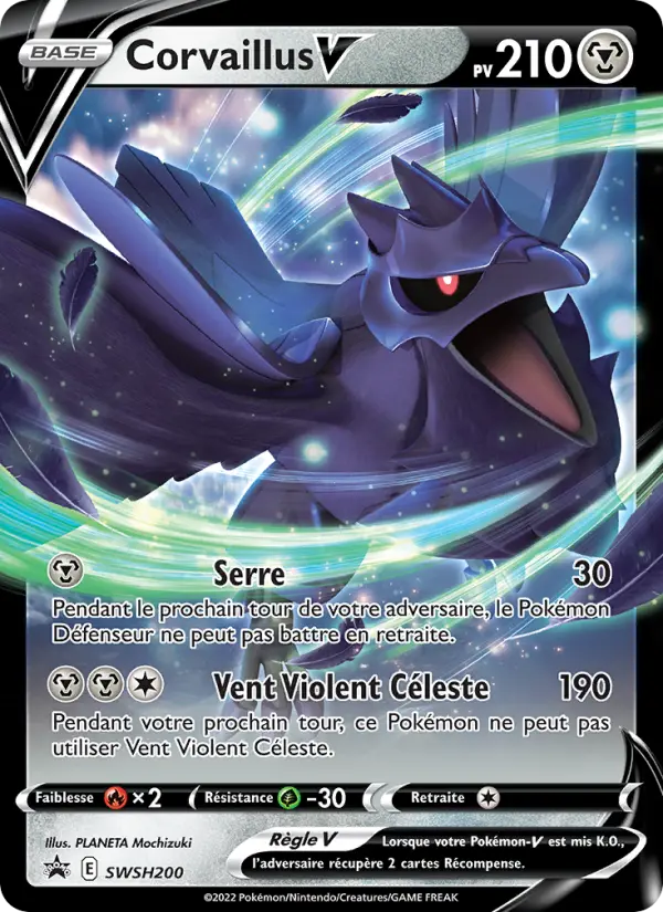 SWSH200/107 - Corvaillus V – Promo SWSH (Carte Pokémon FR à petit prix, à l’unité sur Lorenzone.fr)