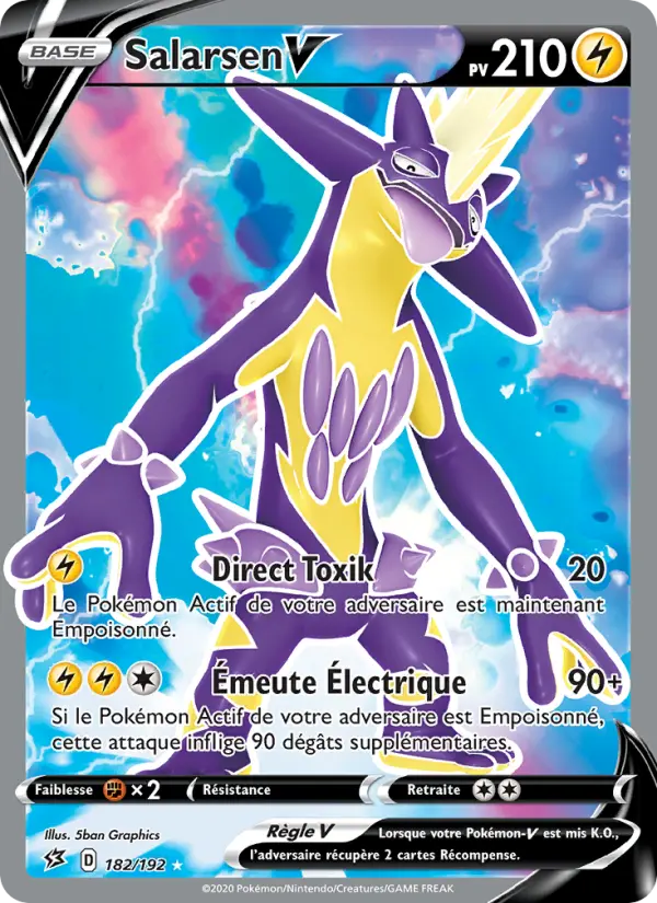 182/192 - Salarsen V – Clash des Rebelles (Carte Pokémon FR à petit prix, à l’unité sur Lorenzone.fr)