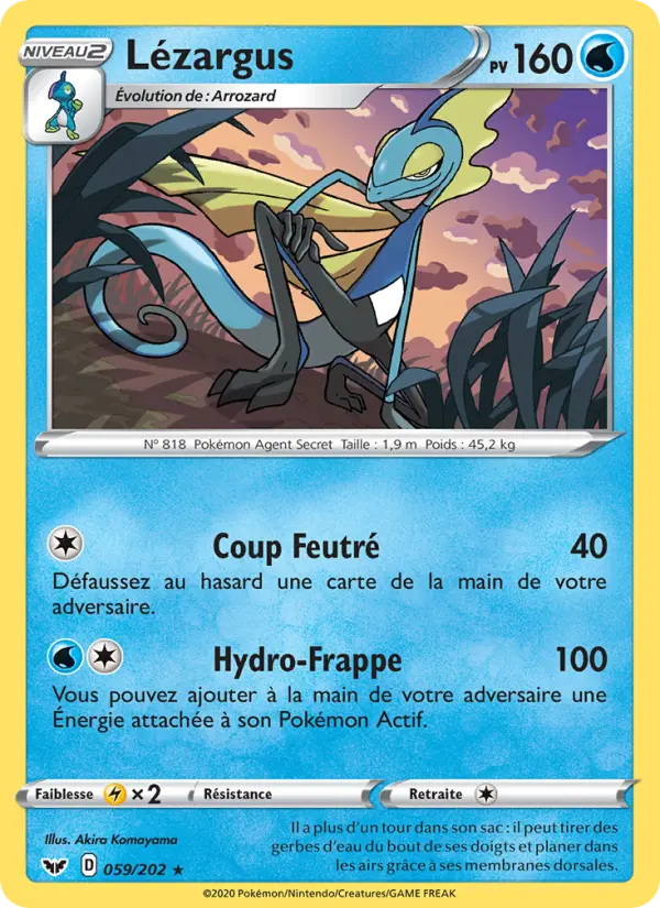 059/202 - Lézargus – Épée et Bouclier (Carte Pokémon FR à petit prix, à l’unité sur Lorenzone.fr)