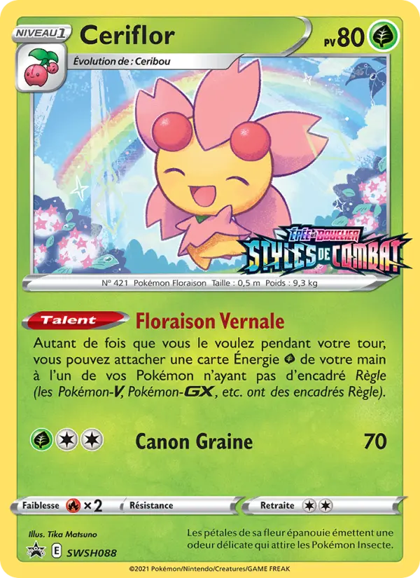 SWSH088/107 - Ceriflor – Promo SWSH (Carte Pokémon FR à petit prix, à l’unité sur Lorenzone.fr)