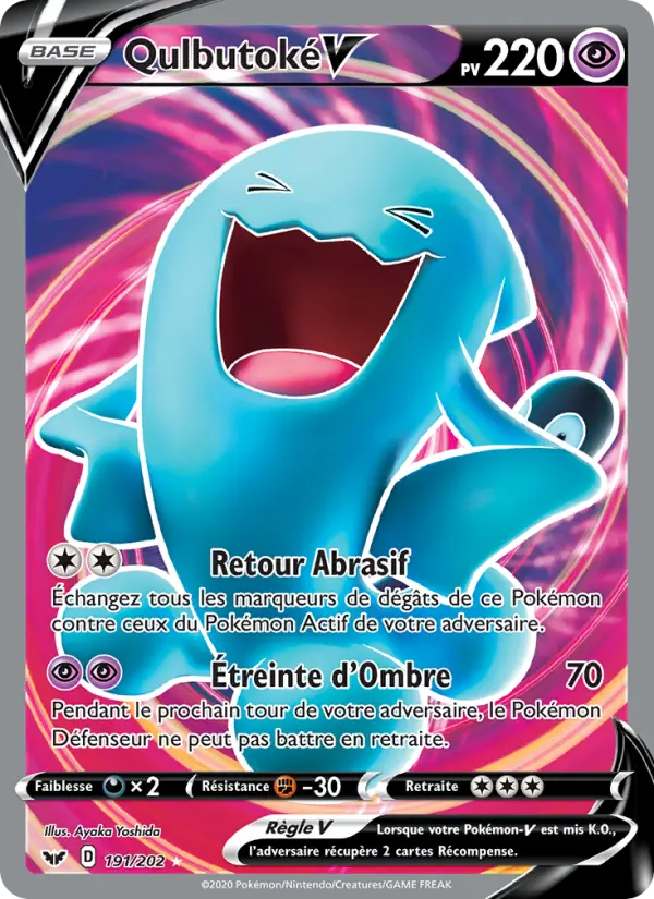 191/202 - Qulbutoké V – Épée et Bouclier (Carte Pokémon FR à petit prix, à l’unité sur Lorenzone.fr)