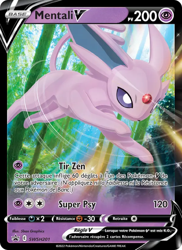 SWSH201/107 - Mentali V – Promo SWSH (Carte Pokémon FR à petit prix, à l’unité sur Lorenzone.fr)