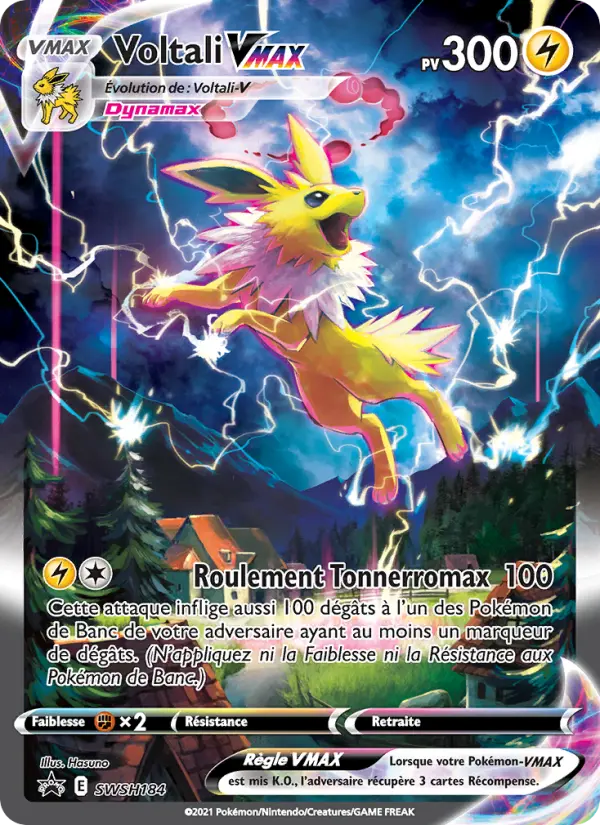 SWSH184/107 - Voltali VMAX – Promo SWSH (Carte Pokémon FR à petit prix, à l’unité sur Lorenzone.fr)