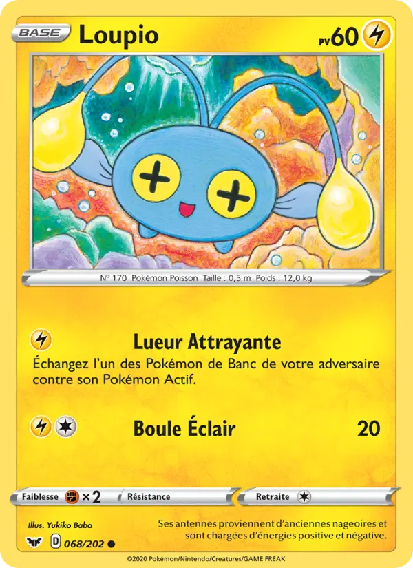068/202 - Loupio – Épée et Bouclier (Carte Pokémon FR à petit prix, à l’unité sur Lorenzone.fr)