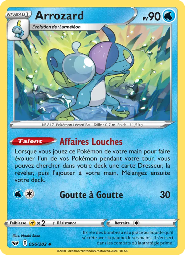 056/202 - Arrozard – Épée et Bouclier (Carte Pokémon FR à petit prix, à l’unité sur Lorenzone.fr)