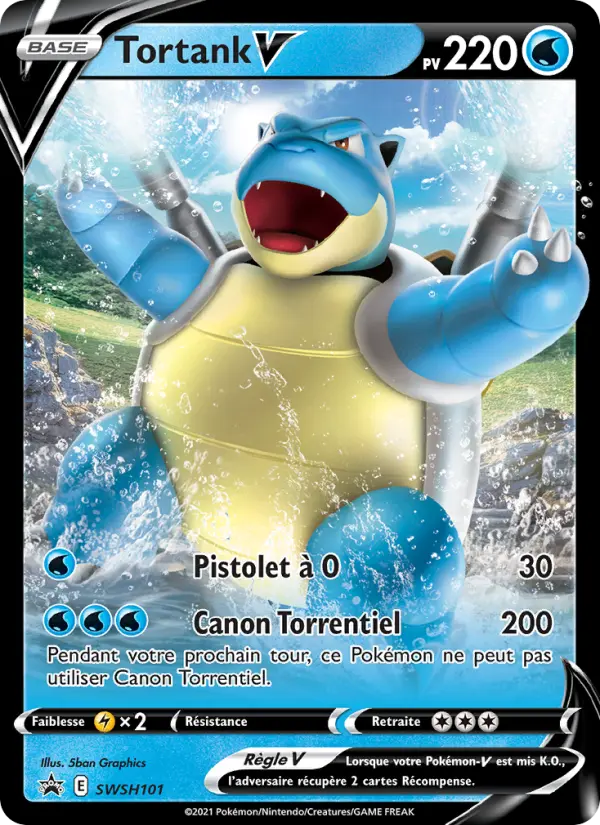 SWSH101/107 - Tortank V – Promo SWSH (Carte Pokémon FR à petit prix, à l’unité sur Lorenzone.fr)