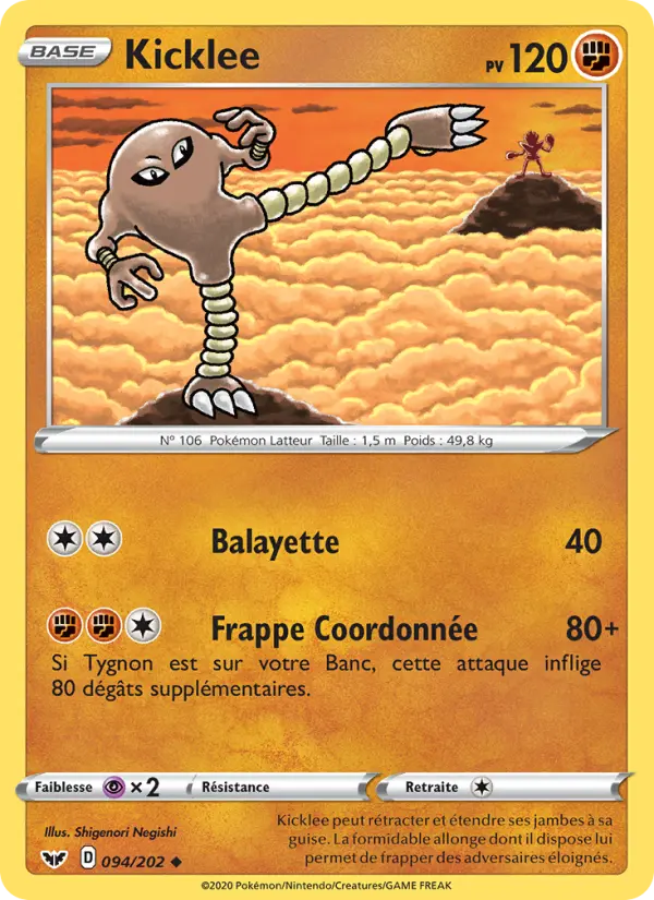 094/202 - Kicklee – Épée et Bouclier (Carte Pokémon FR à petit prix, à l’unité sur Lorenzone.fr)