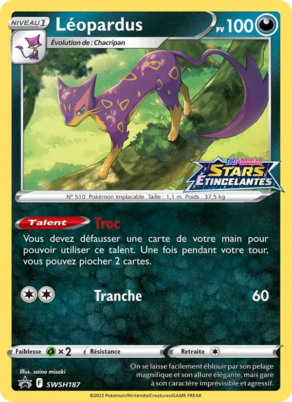 SWSH187/107 - Léopardus – Promo SWSH (Carte Pokémon FR à petit prix, à l’unité sur Lorenzone.fr)