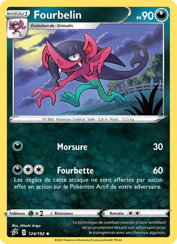 124/192 - Fourbelin – Clash des Rebelles (Carte Pokémon FR à petit prix, à l’unité sur Lorenzone.fr)