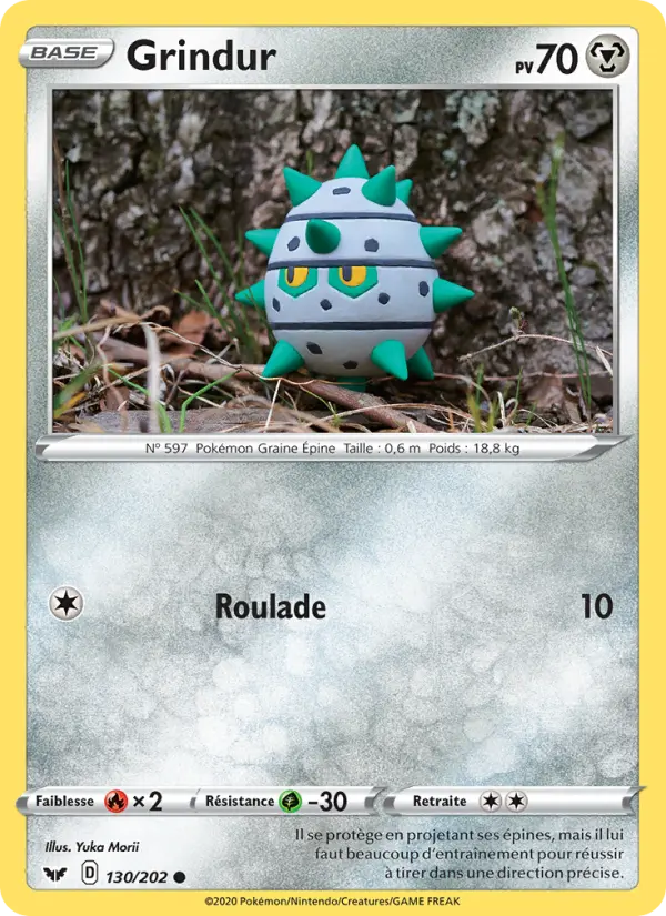 130/202 - Grindur – Épée et Bouclier (Carte Pokémon FR à petit prix, à l’unité sur Lorenzone.fr)