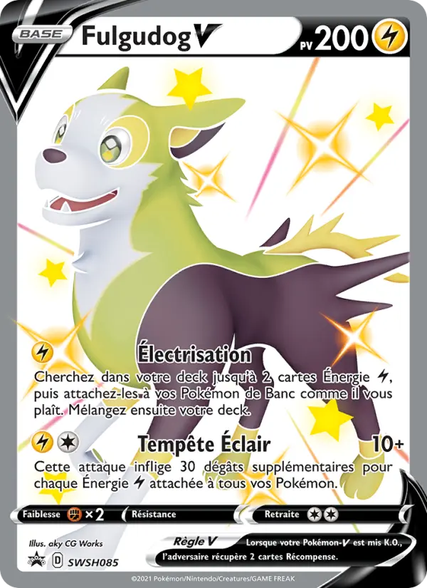 SWSH085/107 - Fulgudog V – Promo SWSH (Carte Pokémon FR à petit prix, à l’unité sur Lorenzone.fr)