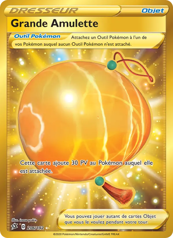 206/192 - Grande Amulette – Clash des Rebelles (Carte Pokémon FR à petit prix, à l’unité sur Lorenzone.fr)